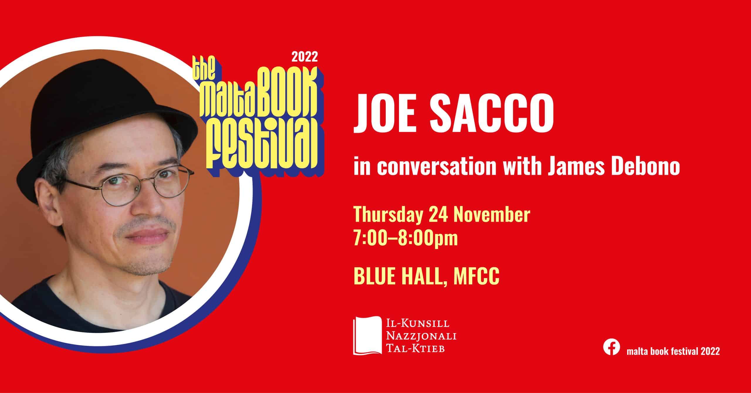 Joe Sacco f’konverżazzjoni ma’ James Debono &#8211; KNK &#8211; Blue Hall (EN)