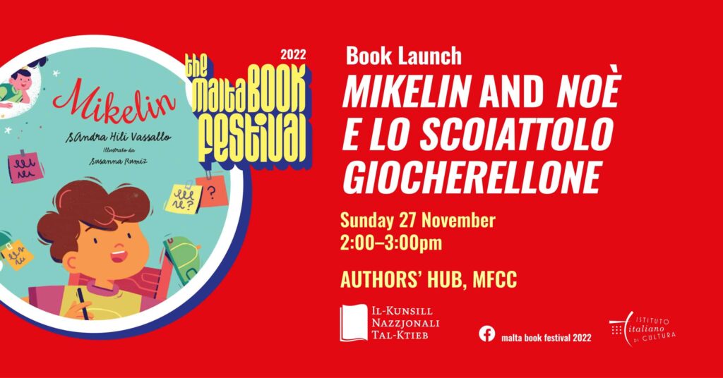 Tnedija ta’ kotba: &#8216;Mikelin&#8217; u &#8216;Noè e lo scoiattolo giocherellone&#8217; &#8211; KNK u Istituto Italiano di Cultura &#8211; Authors’ Hub (IT)