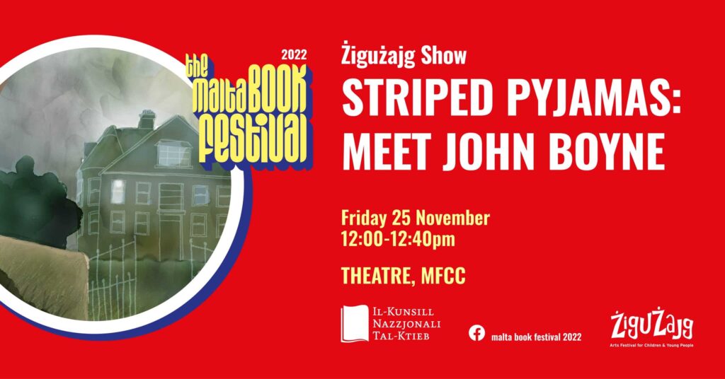 Produzzjoni ŻiguŻajg &#8211; Iltaqa’ mal-awtur ta’ The Boy in the Striped Pyjamas &#8211; Theatre (EN)