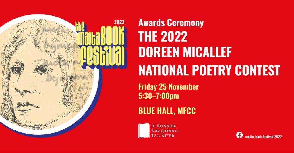 Il-Konkors Nazzjonali tal-Poeżija Doreen Micallef 2022: l-Għoti tal-Premjijiet &#8211; KNK &#8211; Blue Hall (MT)
