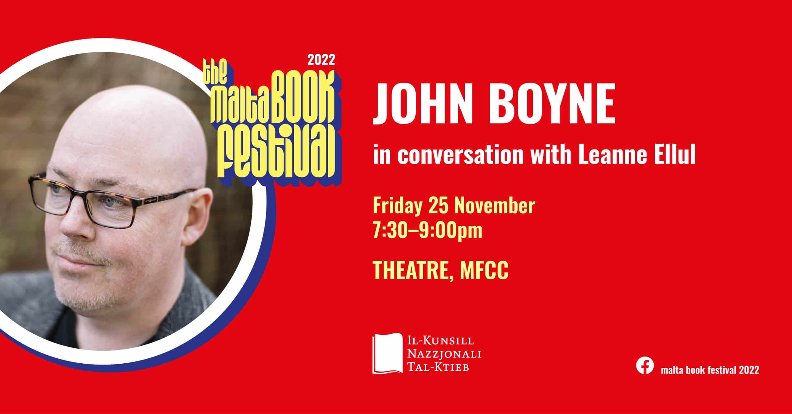 John Boyne f’konverżazzjoni ma’ Leanne Ellul &#8211; NBC &#8211; Theatre (EN)