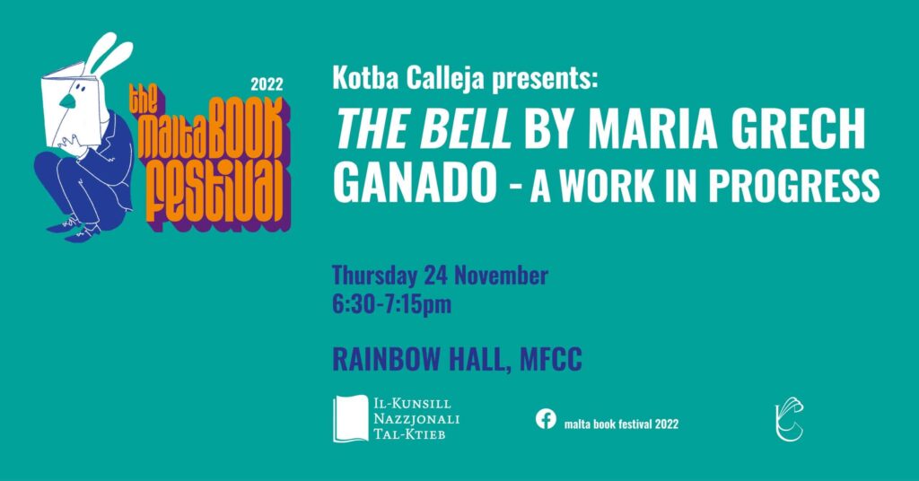 Qari ta’ poeżija: &#8216;The Bell&#8217; minn Maria Grech Ganado, xogħol ġdid għadu fil-proċess &#8211; Kotba Calleja &#8211; Rainbow Hall (EN)
