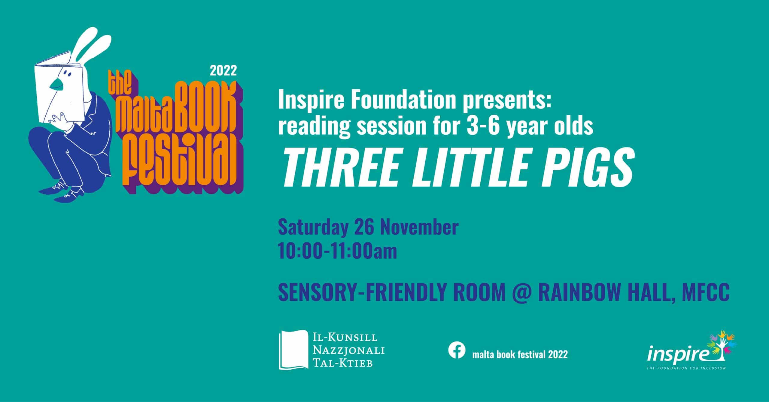 Three Little Pigs (3-6 year olds)- Inspire Foundation &#8211; Sensory Friendly Room @ Rainbow Hall (EN)