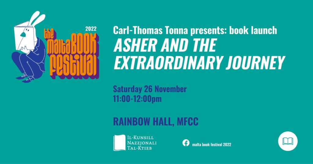 Tnedija ta’ ktieb: &#8216;Asher and the Extraordinary Journey&#8217; ta&#8217; Carl-Thomas Tonna &#8211; Rainbow Hall (EN)
