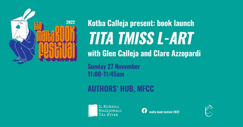 Tnedija ta’ ktieb: &#8216;Tita Tmiss l-Art&#8217; ta’ Glen Calleja u Clare Azzopardi &#8211; Kotba Calleja &#8211; Authors’ Hub (MT)