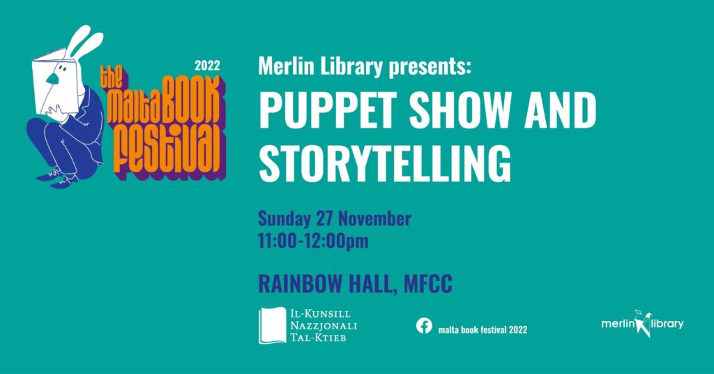 Spettaklu bil-marjunetti u qari ta’ stejjer &#8211; Merlin Library &#8211; Rainbow Hall (MT)