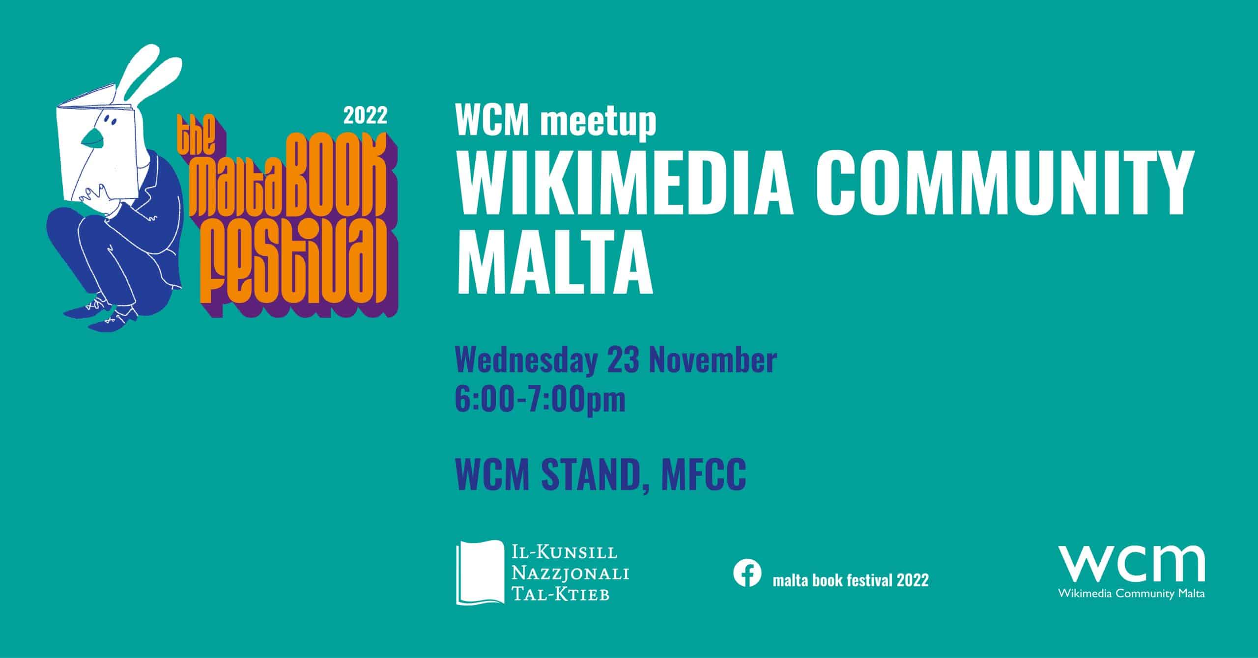 Meetup &#8211; Wikimedia Community Malta (WCM) &#8211; Stand WCM (MT/EN)