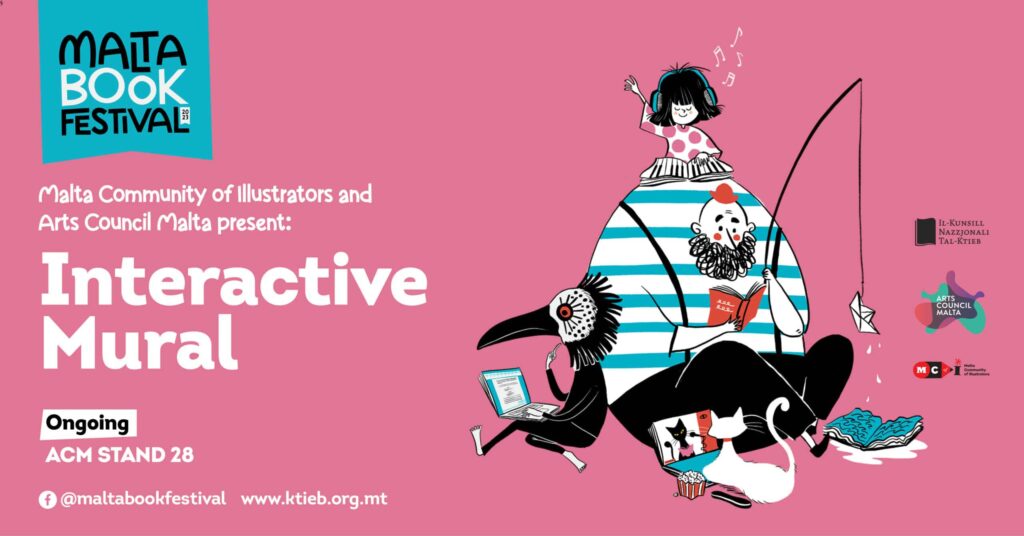 Malta Community of Illustrators Interactive Mural