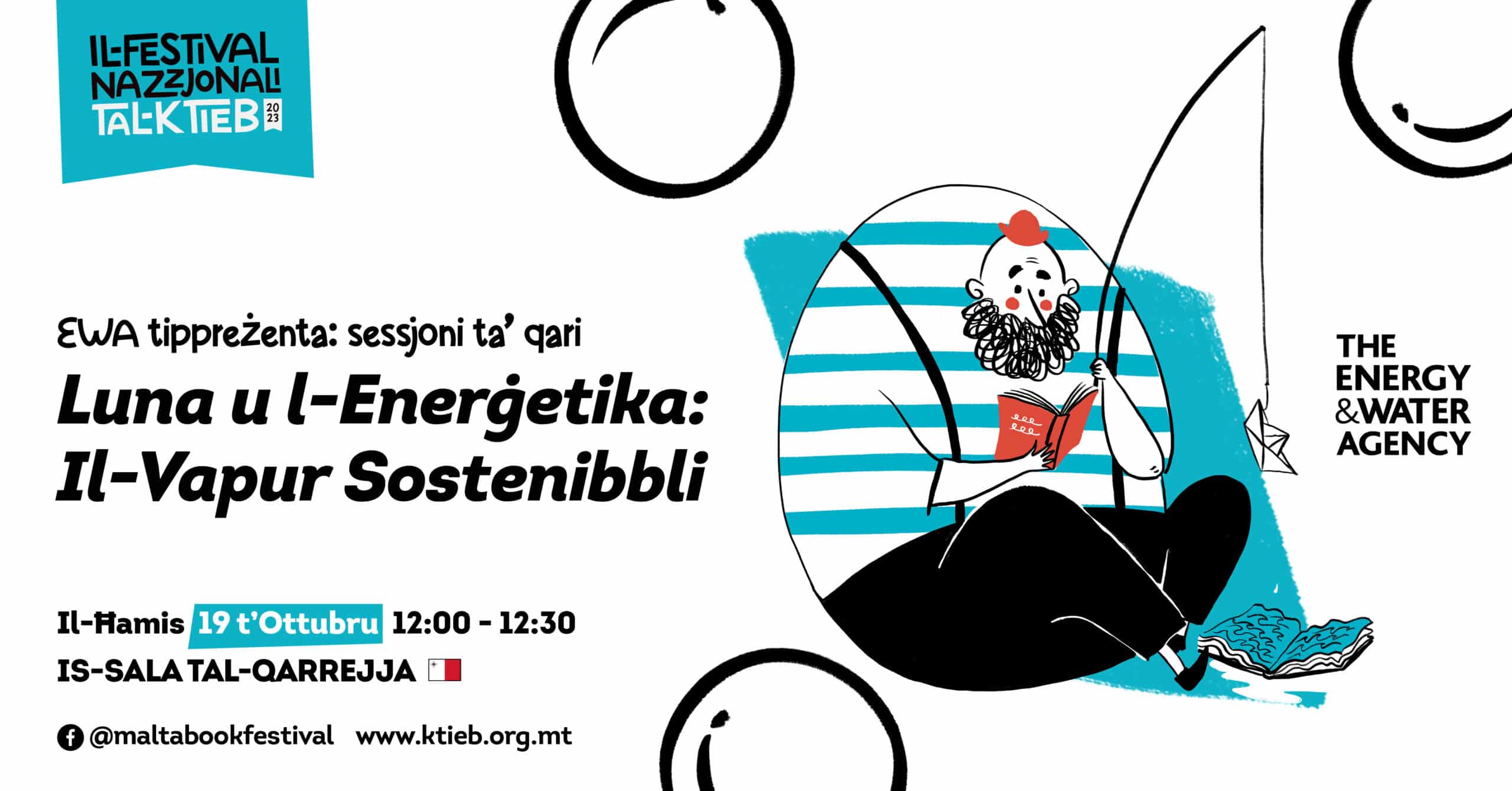 Reading session: Luna u l-Energetika: Il-Vapur Sostenibbli &#8211; Energy and Water Agency (EWA) &#8211; Is-Sala tal-Qarrejja