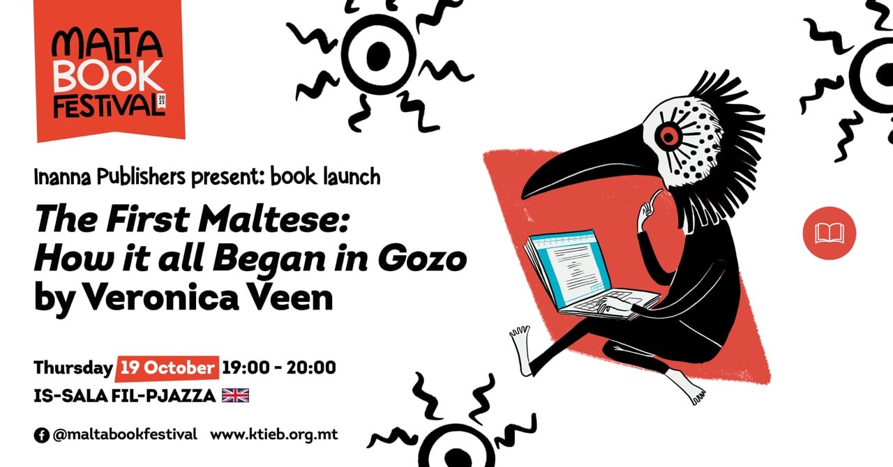 Book launch: &#8216;The First Maltese: How it all Began in Gozo&#8217; by Veronica Veen &#8211; Inanna Publishers &#8211; Is-Sala fil-Pjazza
