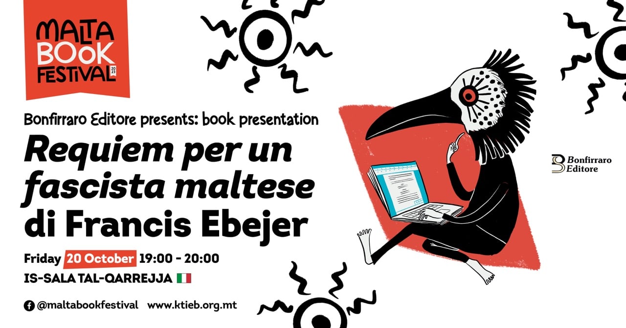 Book presentation: &#8216;Requiem per un fascista maltese&#8217; by Francis Ebejer – Bonfirraro Editore – Is-Sala tal-Qarrejja