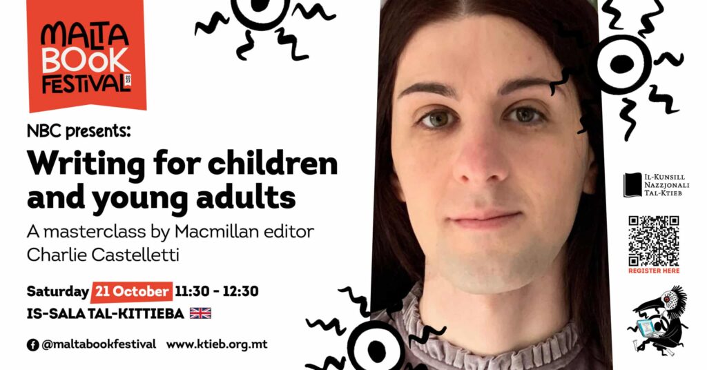 Writing for children and young adults &#8211; a masterclass by children’s books editor Charlie Castelletti &#8211; NBC &#8211; Is-Sala tal-Kittieba