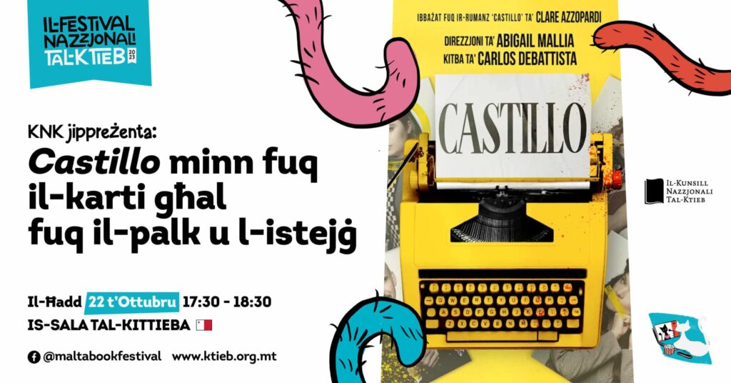 From page to stage and screen: two takes on &#8216;Castillo&#8217; (Merlin Publishers) &#8211; NBC &#8211; Is-Sala tal-Kittieba
