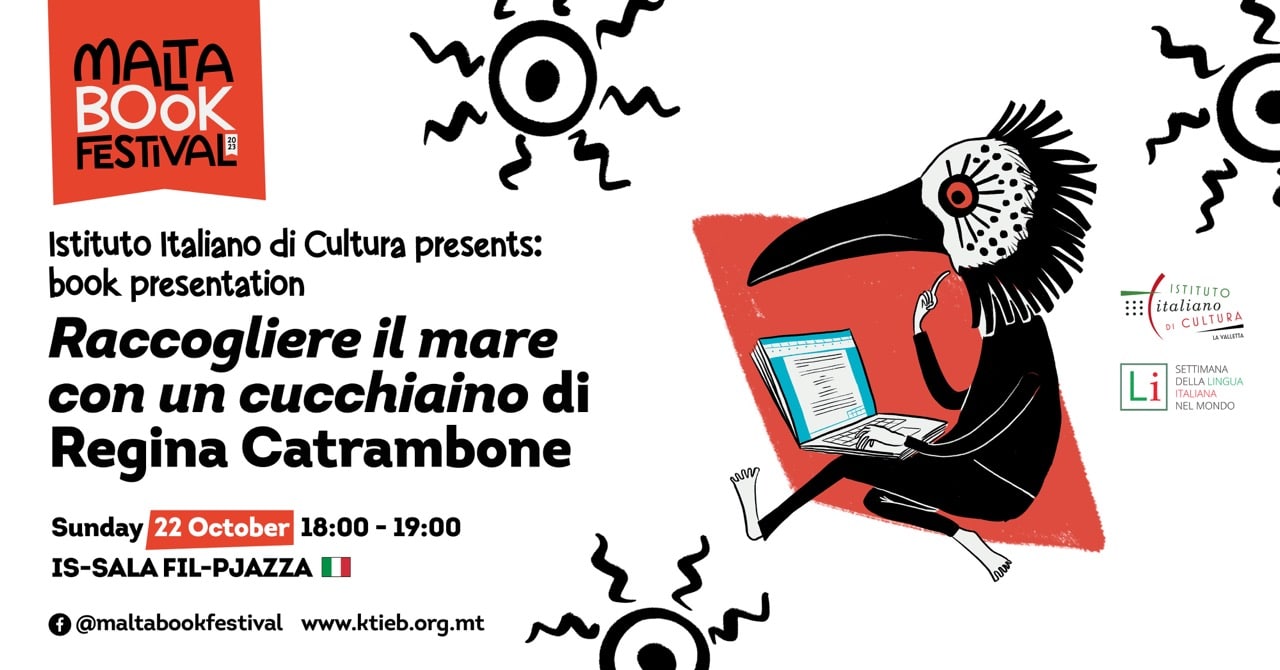 Book presentation of &#8216;Raccogliere il mare con un cucchiaino&#8217; by Regina Catrambone (Edizioni Città Nuova) &#8211; Istituto Italiano di Cultura &#8211; Is-Sala fil-Pjazza