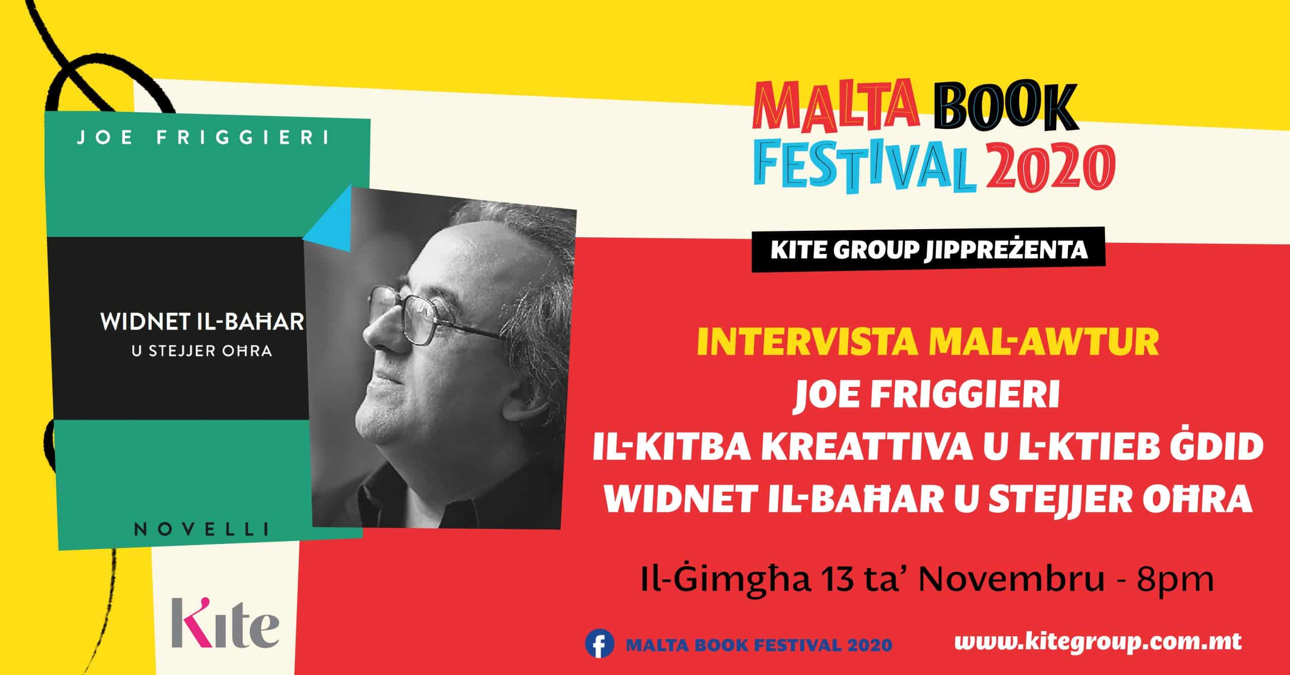 Intervista ma’ Joe Friggieri (&#8216;Widnet il-Baħar u Stejjer Oħra&#8217;) &#8211; Kite Group