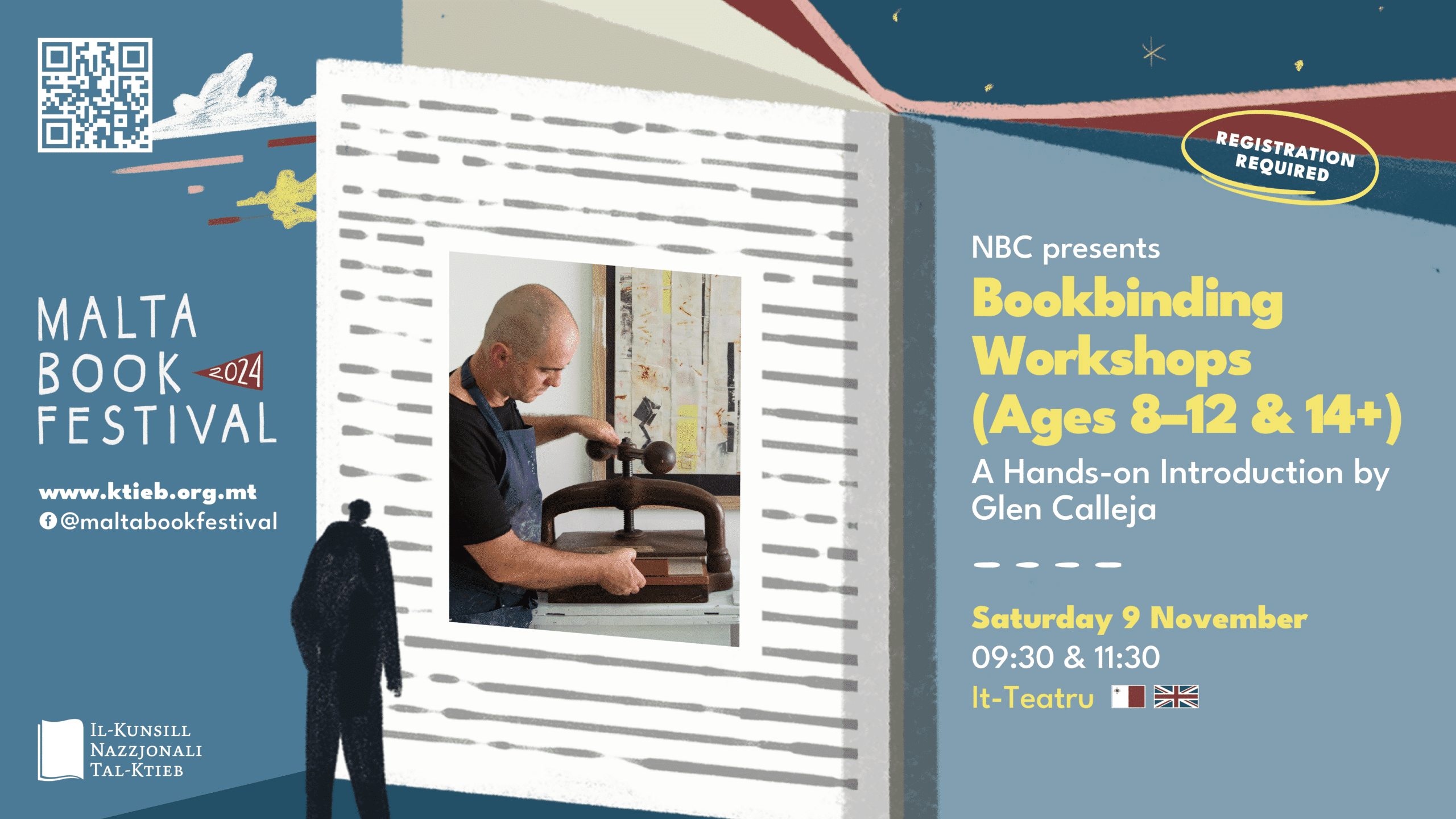Bookbinding Workshop (Ages 14+): A Hands-On Introduction by Glen Calleja – NBC – It-Teatru /