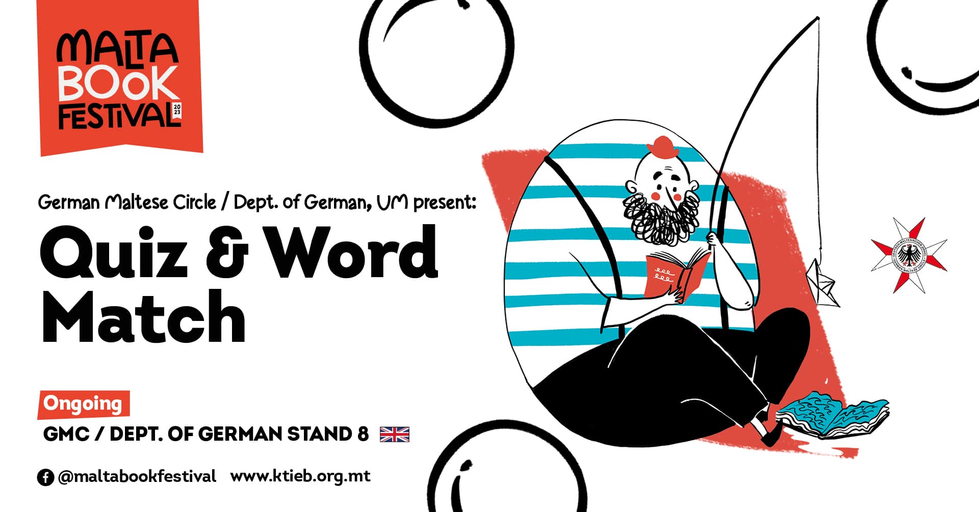 Kwizz u Tqabbil ta’ kliem &#8211; German Maltese Circle / Dept. of German, UM &#8211; L-Istand tal-GMC / Dept. of German Stand