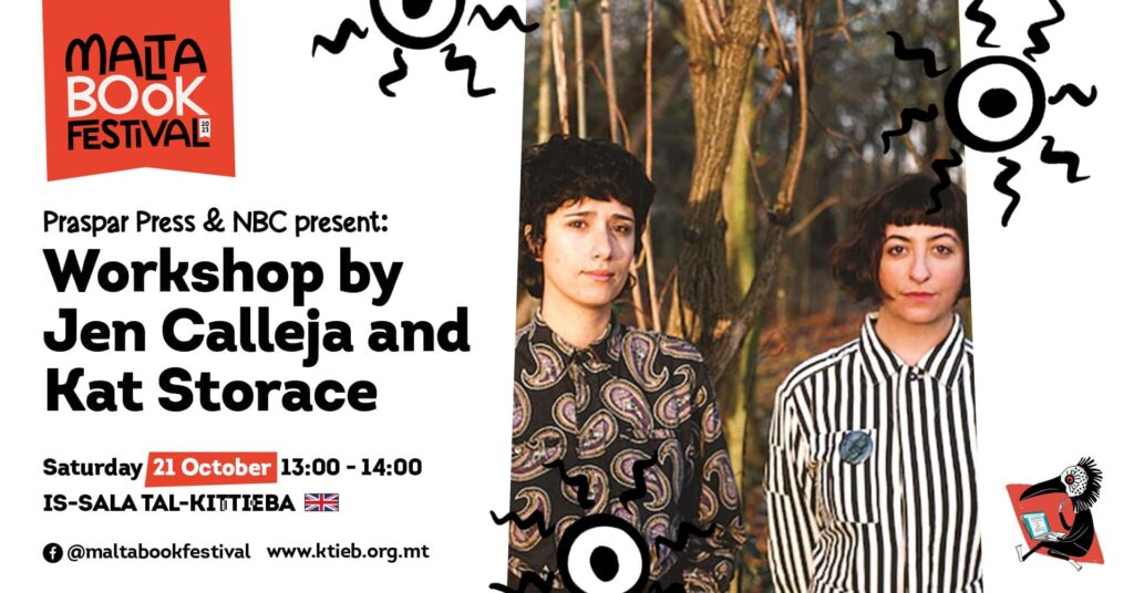 Workshop minn Jen Calleja u Kat Storace &#8211; Praspar Press u l-KNK &#8211; Is-Sala tal-Kittieba