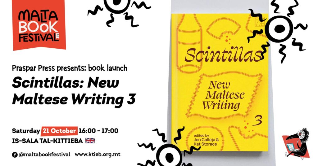 Tnedija ta’ &#8216;Scintillas: New Maltese Writing 3&#8217; &#8211; Praspar Press &#8211; Is-Sala tal-Kittieba