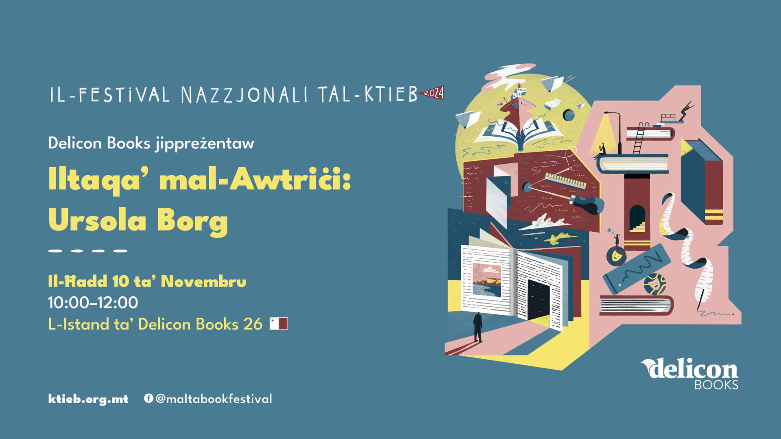 Iltaqa’ mal-Awtriċi: Ursola Borg – Delicon Books  – L-Istand ta’ Delicon Books 26