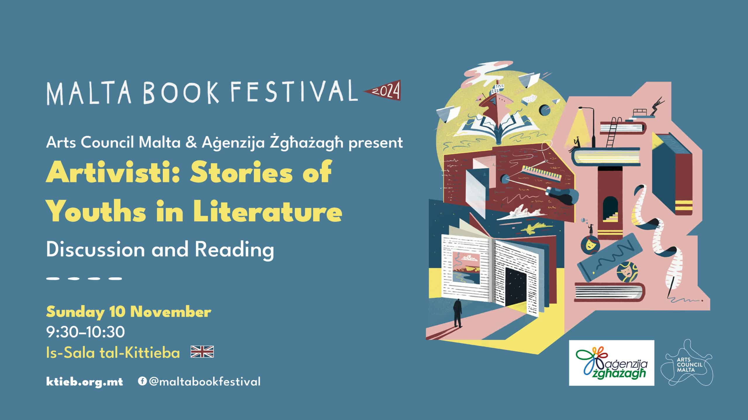 Artivisti: Stories of Youths in Literature – Arts Council Malta (ACM) &#038; Aġenzija Żgħażagħ – Is-Sala tal-Kittieba