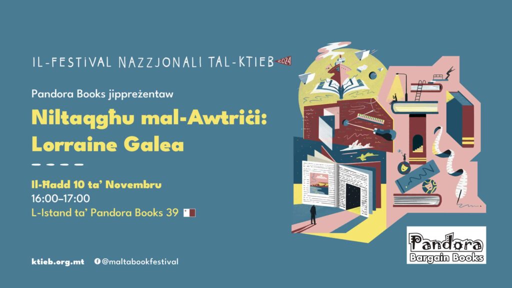 Niltaqgħu mal-Awtriċi: Lorraine Galea – Pandora Books – L-istand ta’ Pandora Books 39
