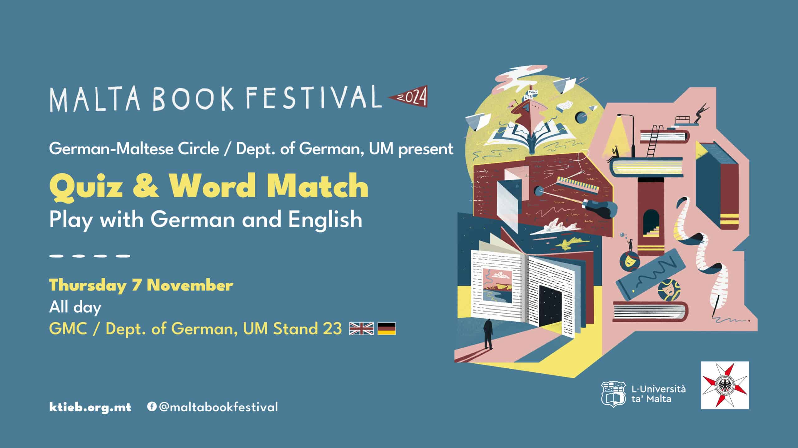 Quiz &#038; Word Match – German-Maltese Circle / Dept. of German, UM – GMC / Dept. of German, UM Stand 23