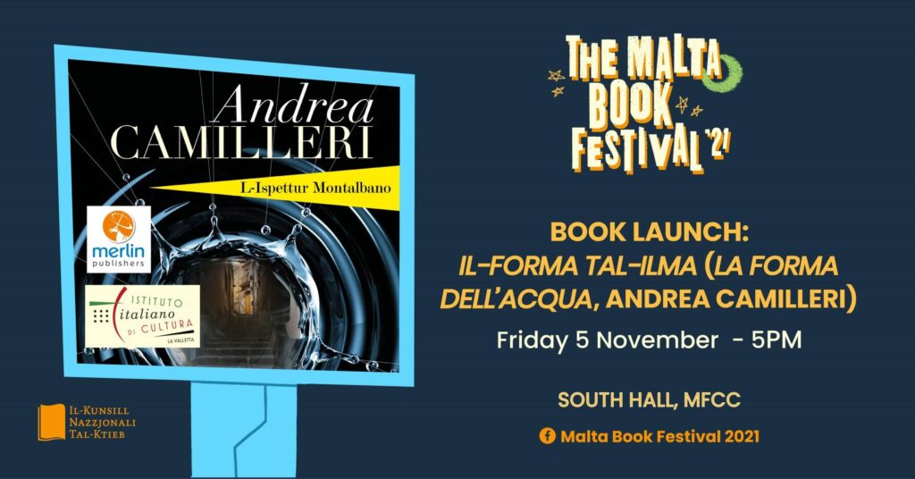 TNEDIJA TA’ KTIEB: IL-FORMA TAL-ILMA (LA FORMA DELL’ACQUA, ANDREA CAMILLERI) &#8211; IIC / MERLIN PUBLISHERS