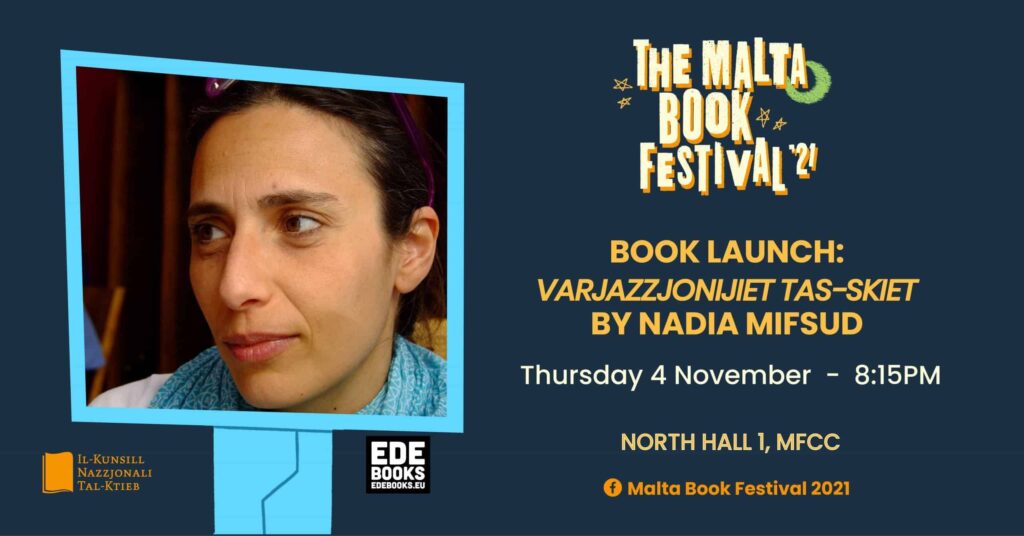 TNEDIJA TA’ KTIEB: &#8216;VARJAZZJONIJIET TAS-SKIET&#8217; TA’ NADIA MIFSUD &#8211; EDE BOOKS
