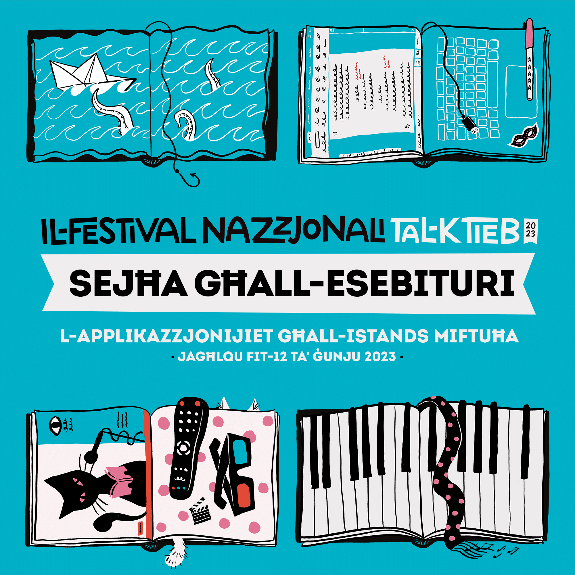 Image of Toħroġ il-formola tal-esebituri għall-Festival Nazzjonali tal-Ktieb 2023