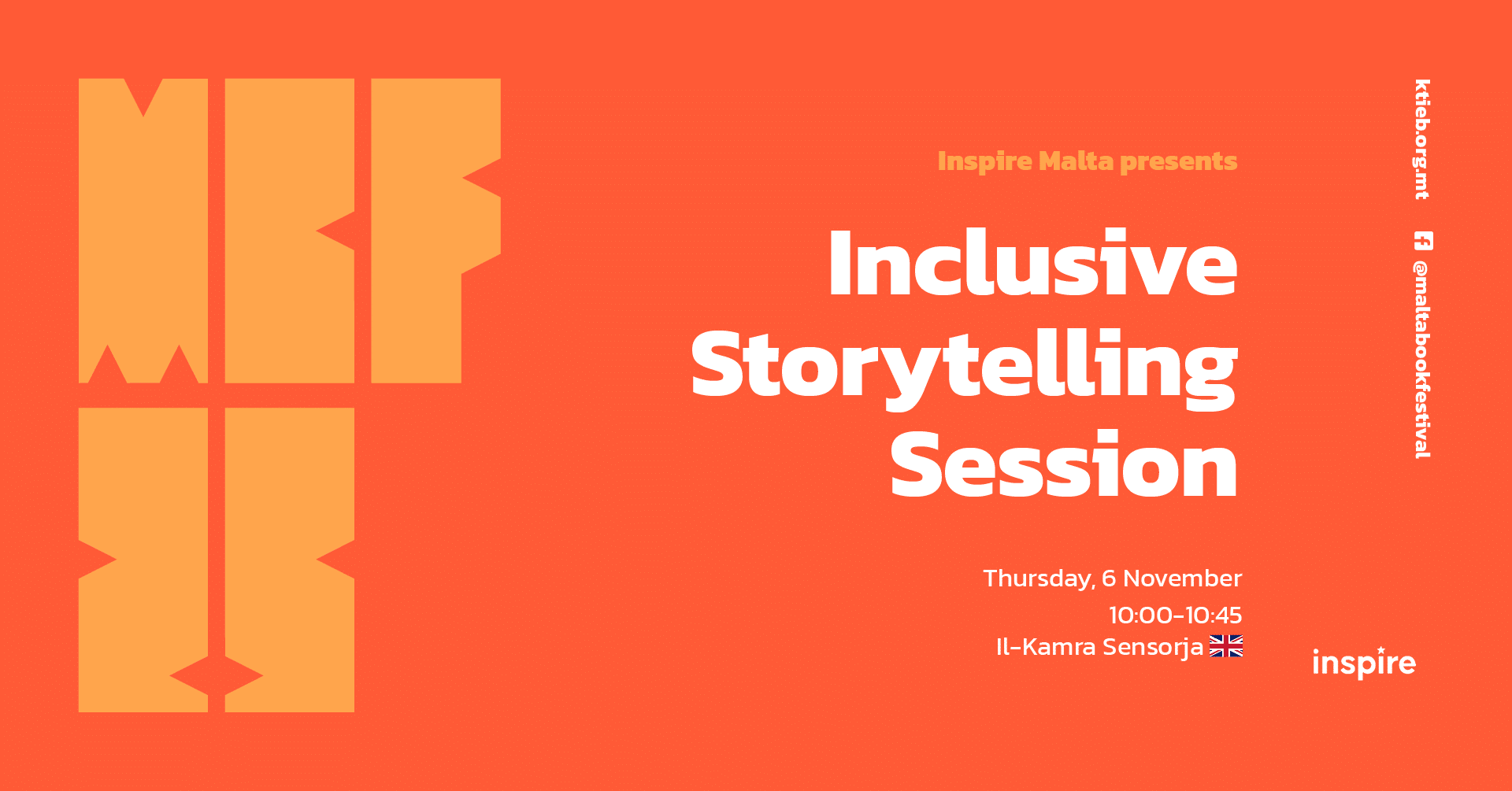 Inclusive Storytelling Session – Inspire Malta – Il-Kamra Sensorja 🇬🇧
