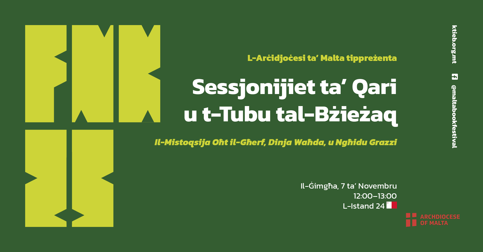 Storytelling Sessions &amp; Bubble Tube: Asking Questions Leads to Wisdom, One World, and Saying Thank You – Archdiocese of Malta – Stand 24 🇲🇹