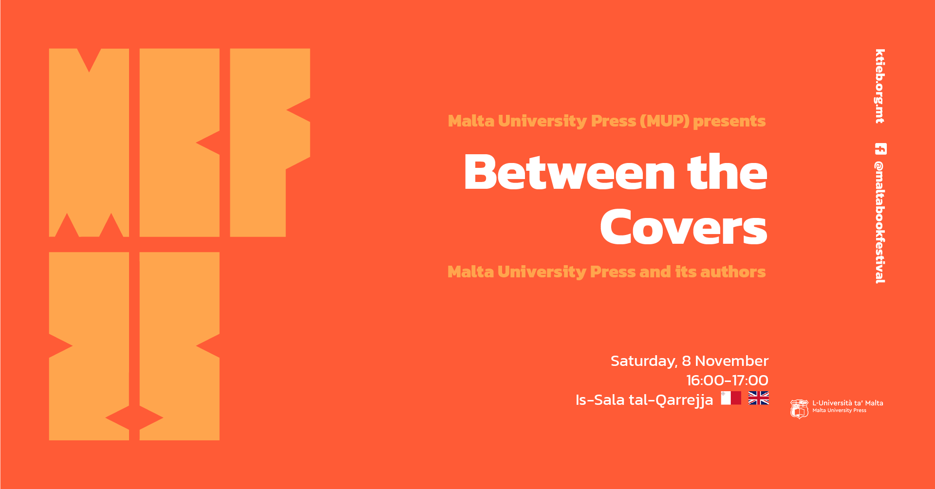 Between The Covers: Malta University Press and its authors – Malta University Press (MUP) – Is-Sala tal-Qarrejja 🇬🇧/🇲🇹