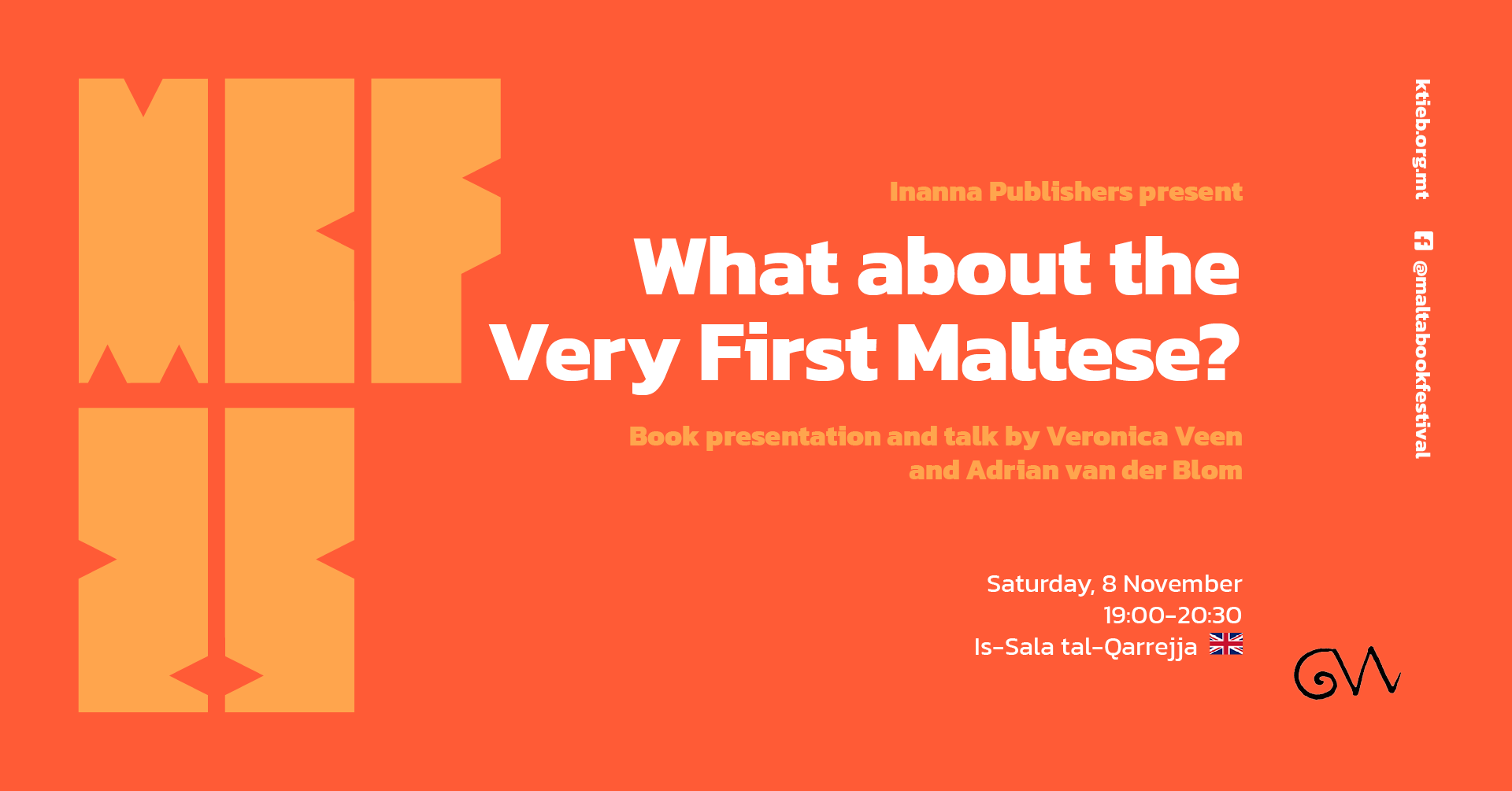 What about the Very First Maltese?: Book presentation and talk by Veronica Veen and Adrian van der Blom – Inanna Publishers – Is-Sala tal-Qarrejja 🇬🇧