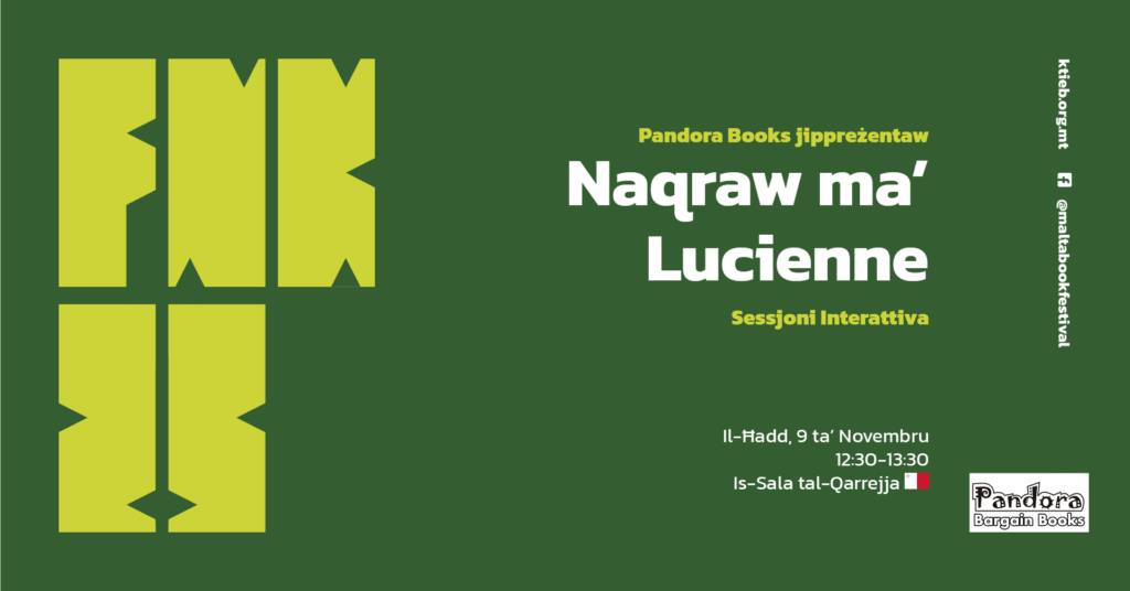 Naqraw ma’ Lucienne: Sessjoni Interattiva – Pandora Books – Is-Sala tal-Qarrejja 🇲🇹