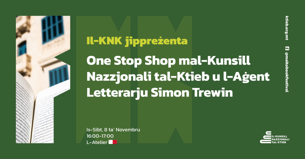 One Stop Shop with the National Book Council and Literary Agent Simon Trewin – NBC – L-Atelier 🇲🇹