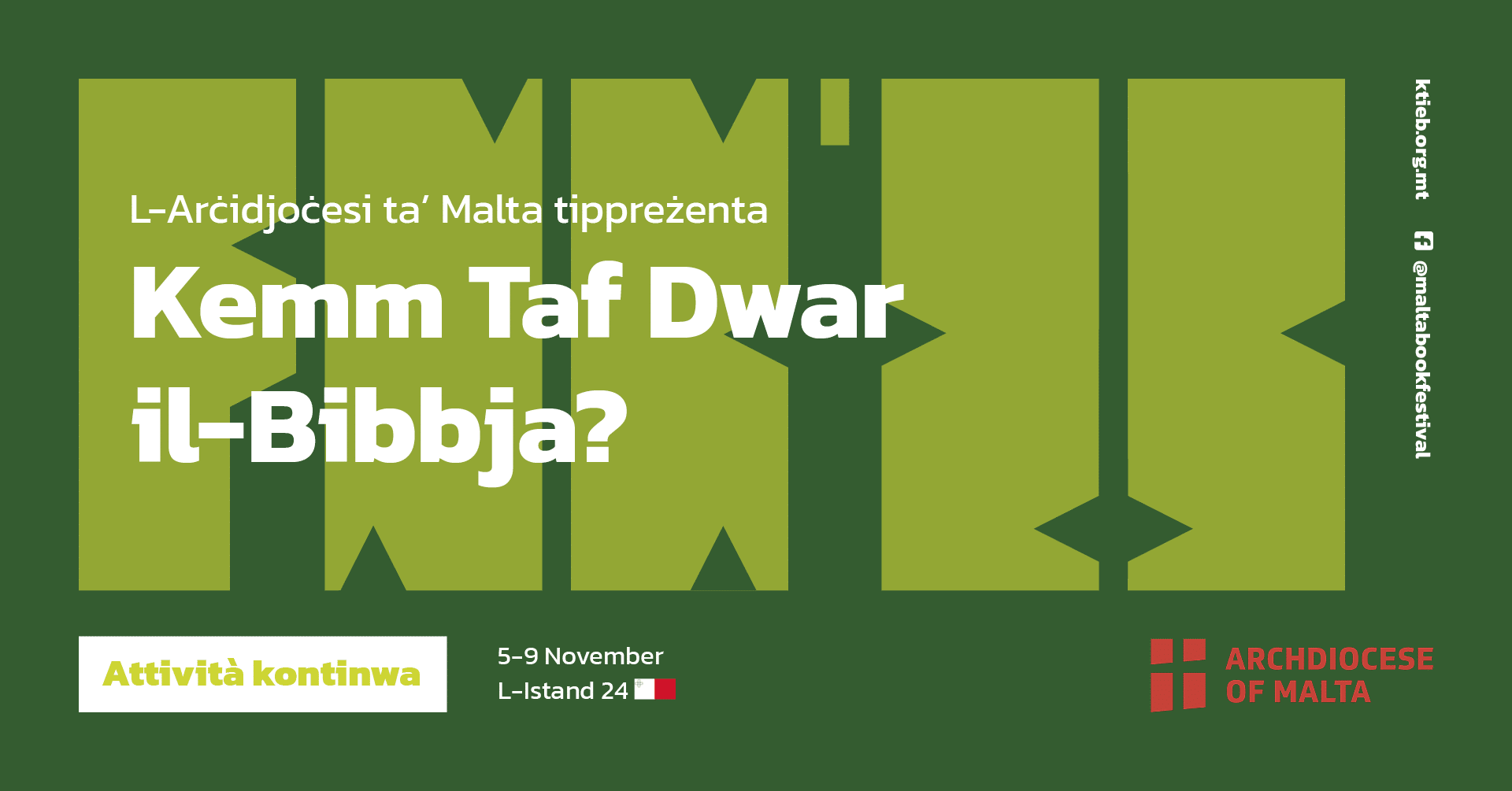 Kemm Taf Dwar il-Bibbja? – L-Arċidjoċesi ta’ Malta – L-Istand 24 🇲🇹