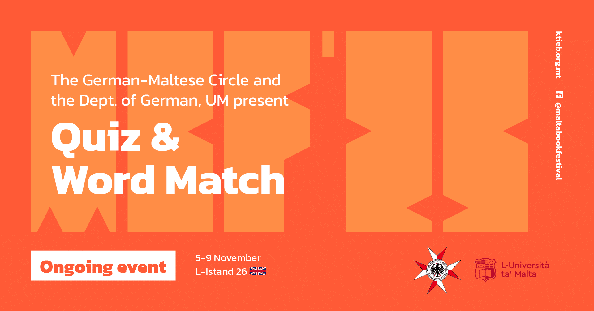 Kwizz u Tqabbil ta’ Kliem – German-Maltese Circle / Dept. of German, UM – L-Istand 26 🇬🇧