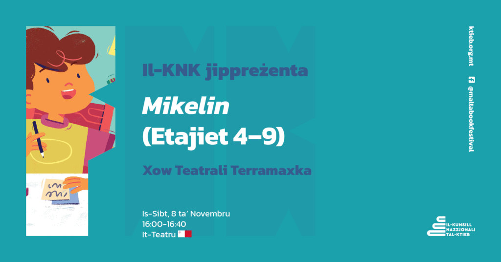 Mikelin (Ages 4–9): Terramaxka Theatre Show – NBC – It-Teatru 🇲🇹