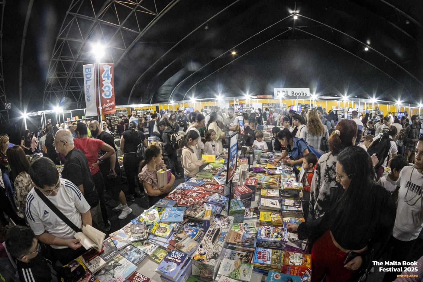 Record attendance for the Malta Book Festival as revamped voucher scheme attracts thousands of new readers 