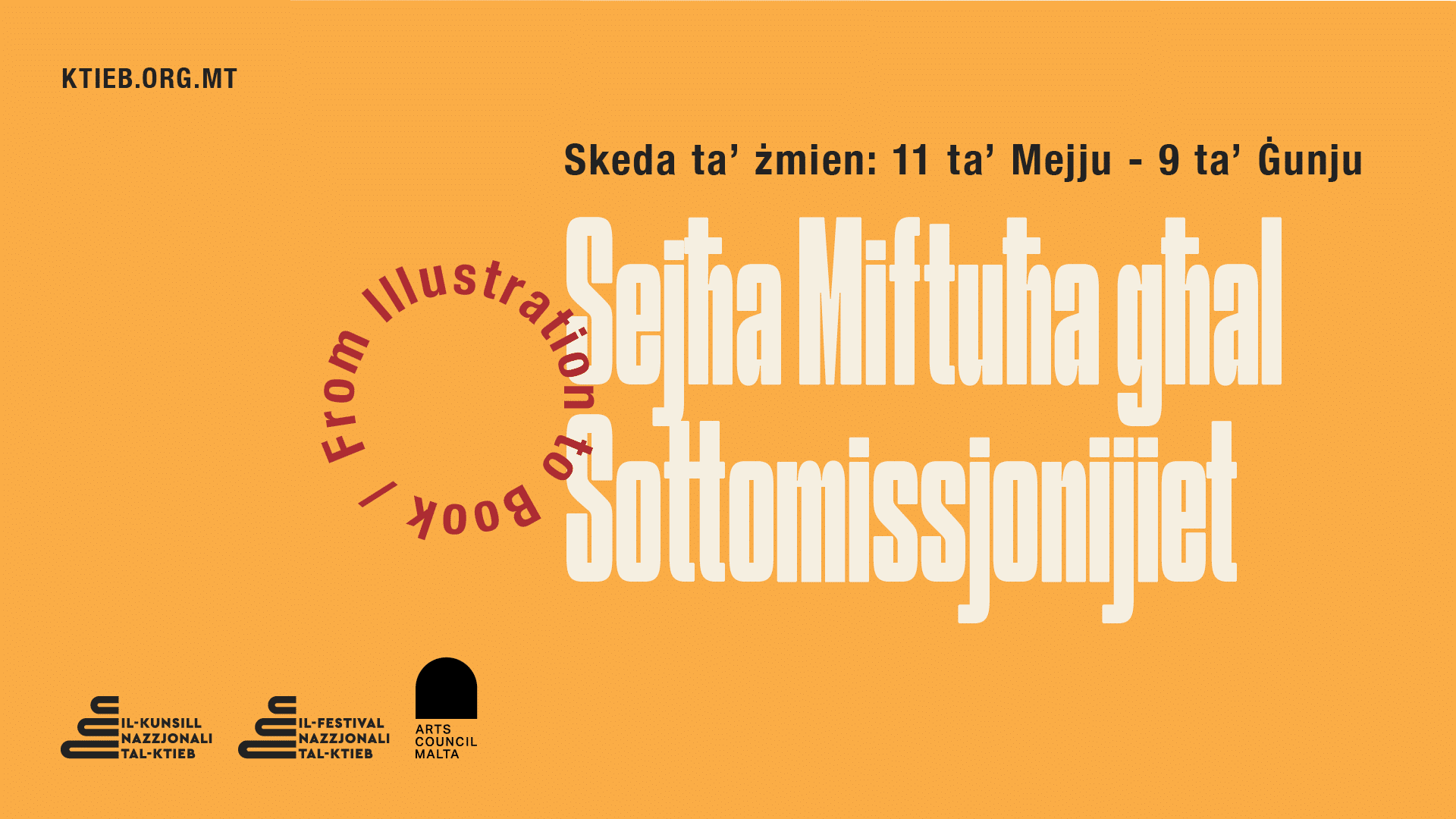 Sejħa Miftuħa għas-sottomissjonijiet ta’ illustrazzjonijiet għall-esebizzjoni From Illustration to Book fil-Festival Nazzjonali tal-Ktieb 2026