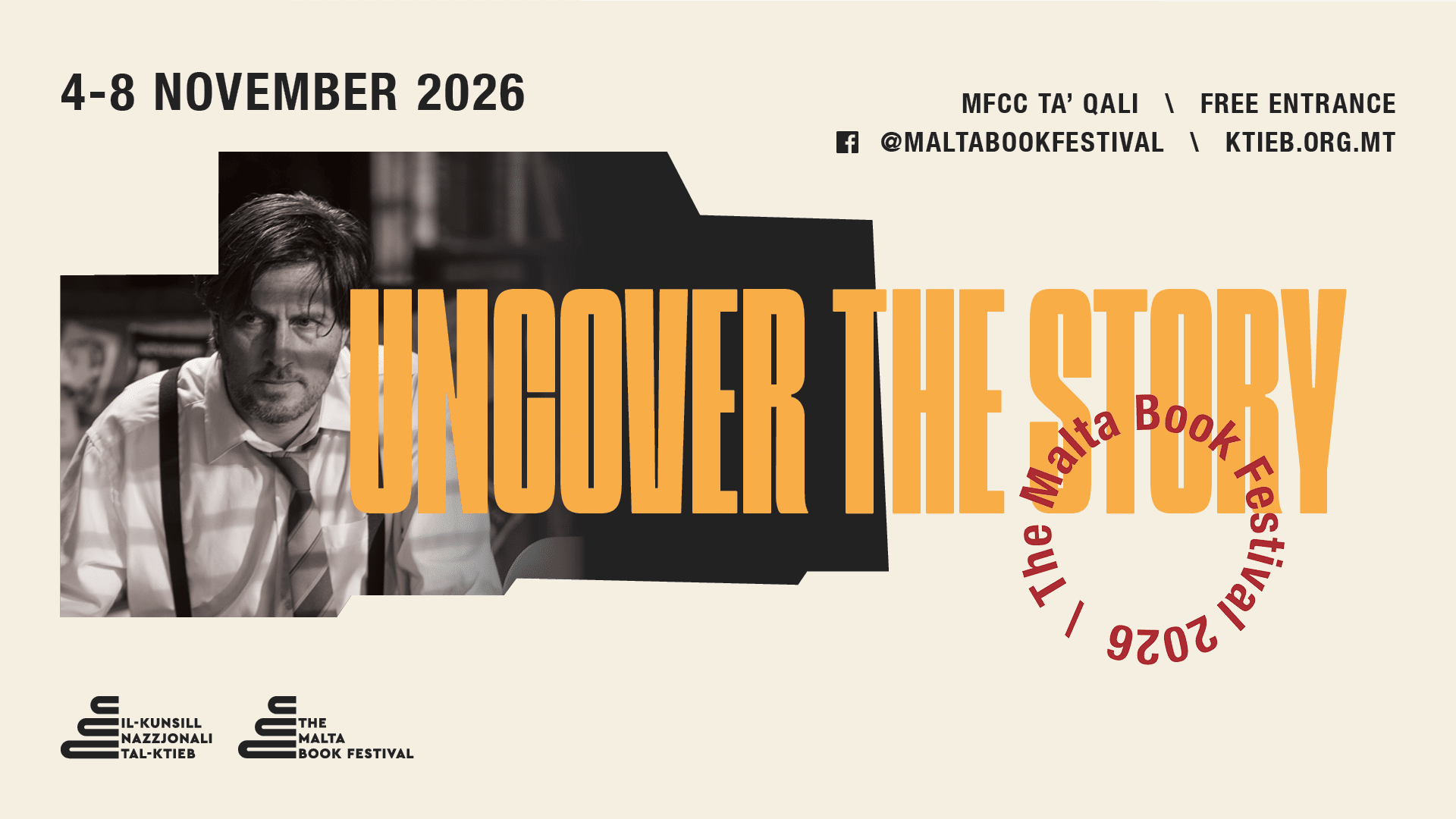 Come and Uncover the Story – Launching the Malta Book Festival 2026 Poster! 