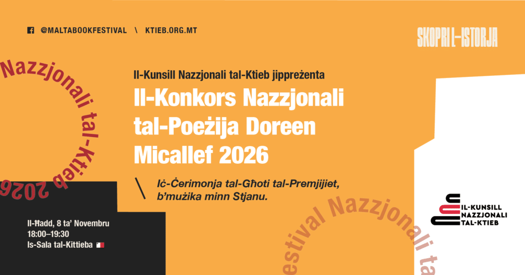 Il-Konkors Nazzjonali tal-Poeżija Doreen Micallef 2026 – L-Għoti tal-Premjijiet – KNK 🇲🇹