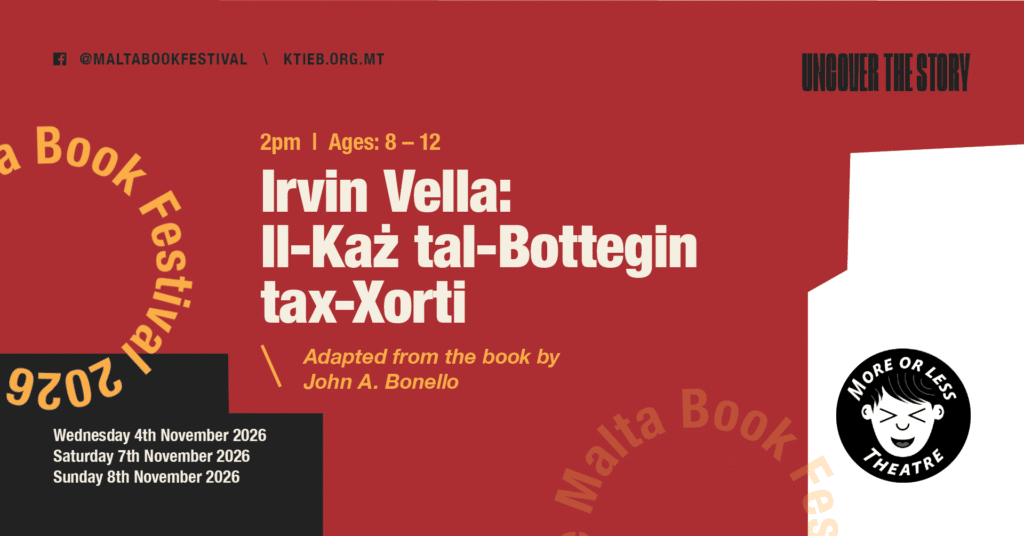 IRVIN VELLA: IL-KAŻ TAL-BOTTEGIN TAX-XORTI (ETAJIET 8–12): XOW TEATRALI